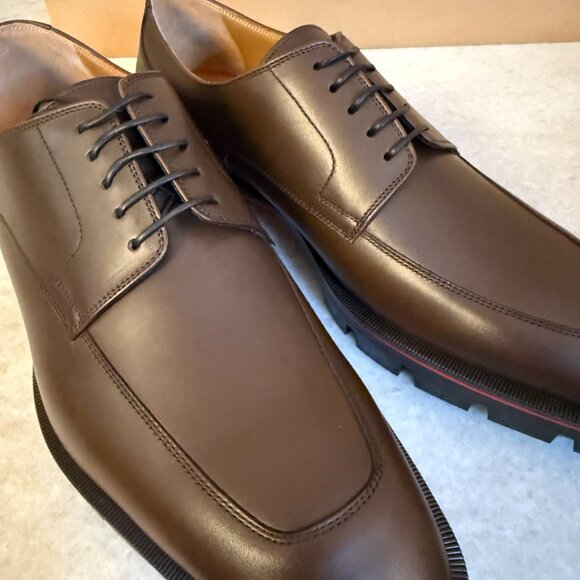 Christian Louboutin 3230966 Mens Davisol Brown Lug Sole Derby Shoe 43, 45 - Picture 9 of 14